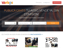 Tablet Screenshot of mataderos.yavisos.com